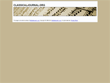 Tablet Screenshot of classicaljournal.org